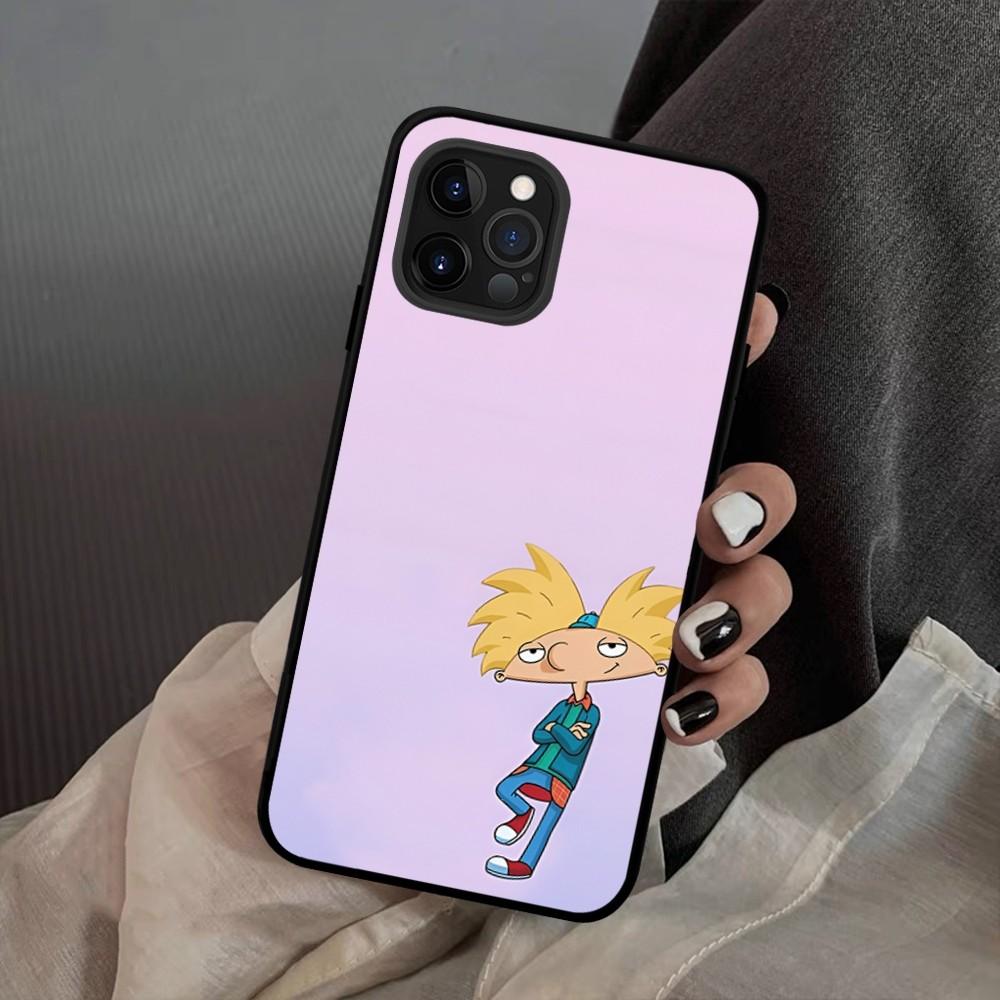 HEY ARNOLD Phone Case For IPhone 15 14 11 12 13 Mini Pro XS Max Cover 6 7 8 Plus X XR SE 2020 Funda Shell