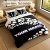 Dog Theme Personalized 3Pcs Bedding Set Custom Text & Name 1 Sheet 2 Pillowcases Household Bedding 1pc