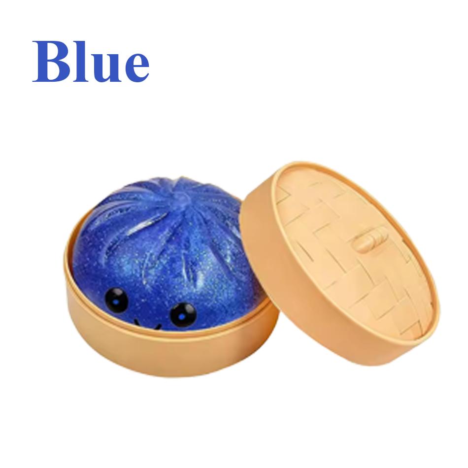 New Glitter Dumpling Squishy Box Dumplings Squishy Anxiety Relief Fidget Soft Squeeze Decompression Dough