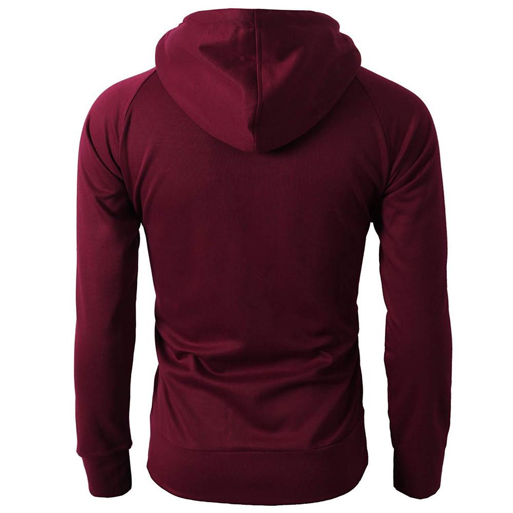 

Модная мужская осенне-зимняя спортивная толстовка с длинным рукавом на молнии, пуловер, блузка, топы XL