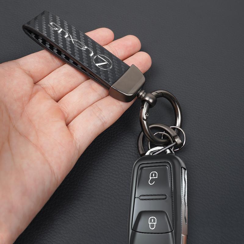 Car Key Chain Rings Leather Emblem Keychain Auto Keyring For Lexus FSPORT GS GX IS LS LX CT LC RC LBX NX RX 350h 450h ES UX 300e