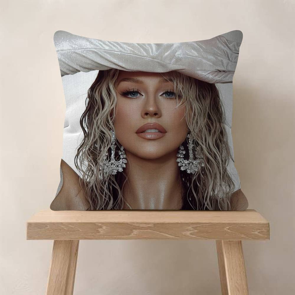 Christina Aguilera Singer Pillow Gift Home Office Decoration Pillow Bedroom Sofa Car Cushion CoverPillow Case