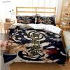 Cartoon Anime J-Jujutsu K-Kaisens Comfortable Duvet Quilt Cover Pillowcase Bedding Set Children Bedroom Decoration Home Textile