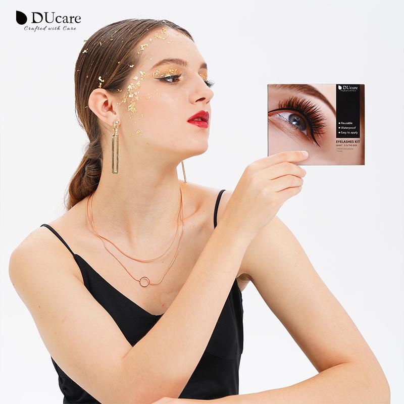 DUcare 5 Pairs Natural False Eyelashes Thick Makeups 5D Mink Lashes Soft Eyelash Extension Fake Eyelash Long Mink Eyelashes