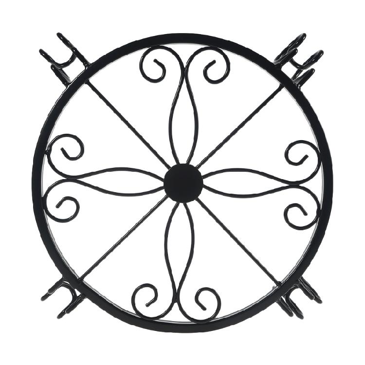 Iron Art Garden Decor Plant Pot Stand Indoor Outdoor Flower Pot Simple Design