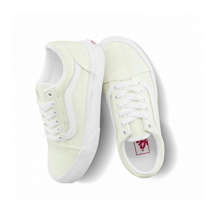 Vans Slip Resistant Durable Breathable Low Top Kids Skate Shoes Kids Sneakers Green White VN0A4BUU3UA