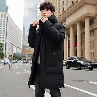 - Lange Baumwolljacke in großer Größe, Herren Winterjacke mit lockerer Kapuze, warmer Mantel, verdickte Baumwolljacke.