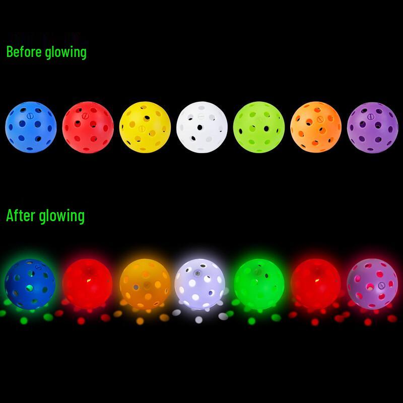 Landa 74mm Luminous 40-Hole Pickleballs (10-Pack)