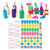 90Pcs Bobbin Thread Buddies Silicone Clamps Fixing Clips Plastic Sewing Supplies
