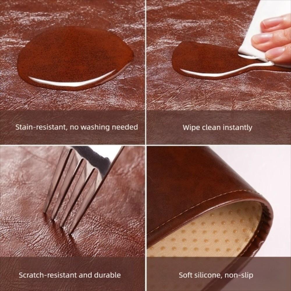 High Resilience Dining Chair Cushion 40×40cm/45×45cm Chair Seat Pad Leather Chair Pad  Home Decor