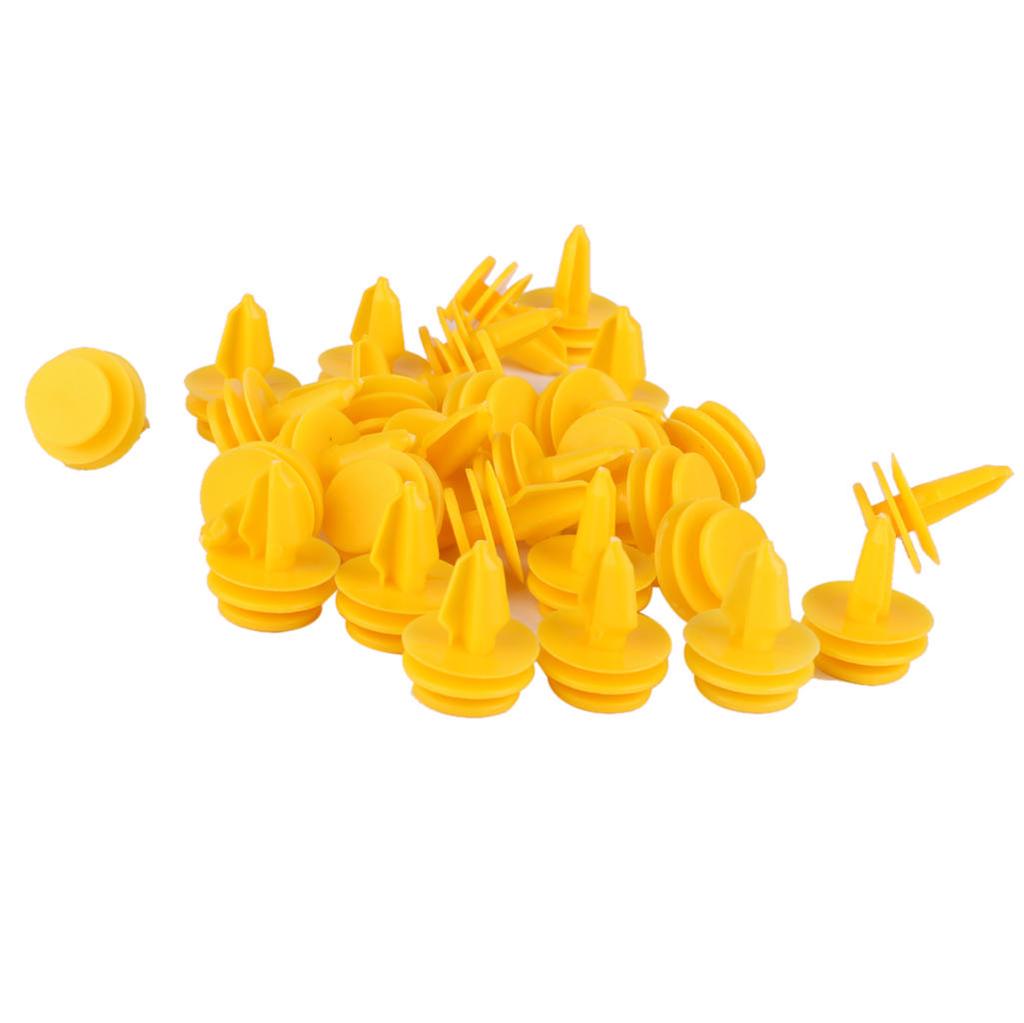 50 Clip Di Fissaggio Per Pannelli Porta In Nylon – Ricambio Per Jeep Grand Cherokee (1999-2010), Arancioni - 3