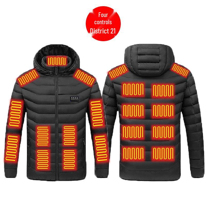 Smart Heated Cotton Jacket - Cold-Proof, Temperature-Controlled