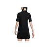 Nike Solid Color Casual Comfortable Short Sleeve Dress Women dresses Black White HJ8149-010