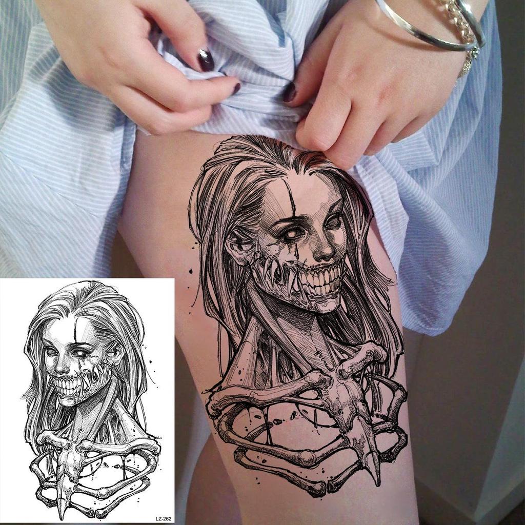 Realistic Long-lasting Animal Head Temporary Tattoo Stickers