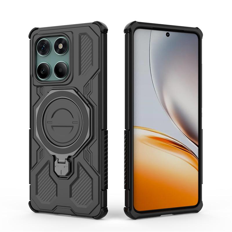 Applicable MOTOegde60Fusion Mobile Phone Case 360 Bracket Motorola edge50Pro Magnetic Case