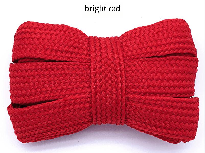 1 Paar 2cm Bredere Veters voor Schoenen Nieuwe Casual Sneakers Platte Schoenveters Modieuze Koord Schoenveters 100/120/140/160CM Schoenen Accessoires