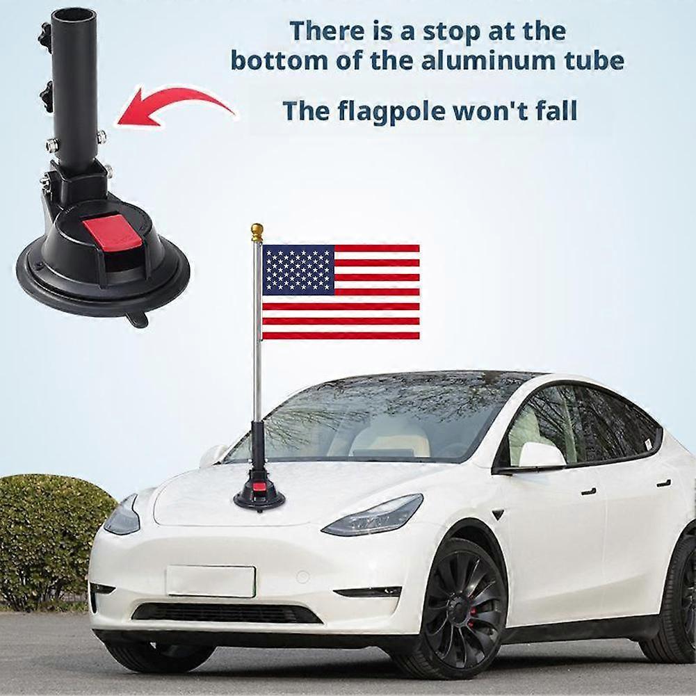 Car Flag Mount Heavy Duty Suction Cup Flag Holder Pole Holder Rust And Corrosion