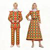 Medieval Clown Cosplay Costume For Circus Performances With Soft Wool Fabric For Adults