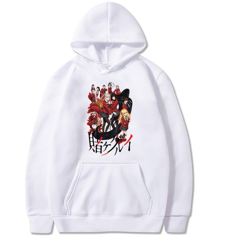 Yumeko Jabami Kakegurui Twin Japanese Animation Men's Hoodie Unisex Pullover Men Vintage Graphic Hoody Tops Clothing