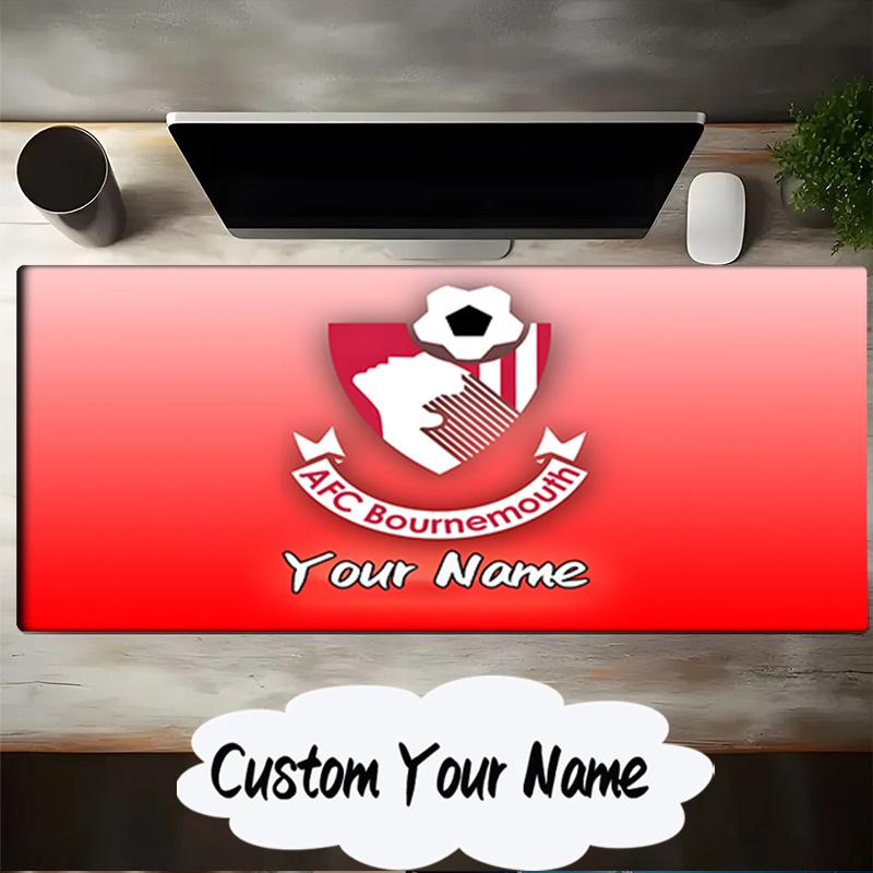 Custom Name Mouse pad Afc Bournemouth Crest Mouse pad, Gaming Mouse Pad, keyboard pad, Desk Decor for computer notebook Fan Birthday Gift