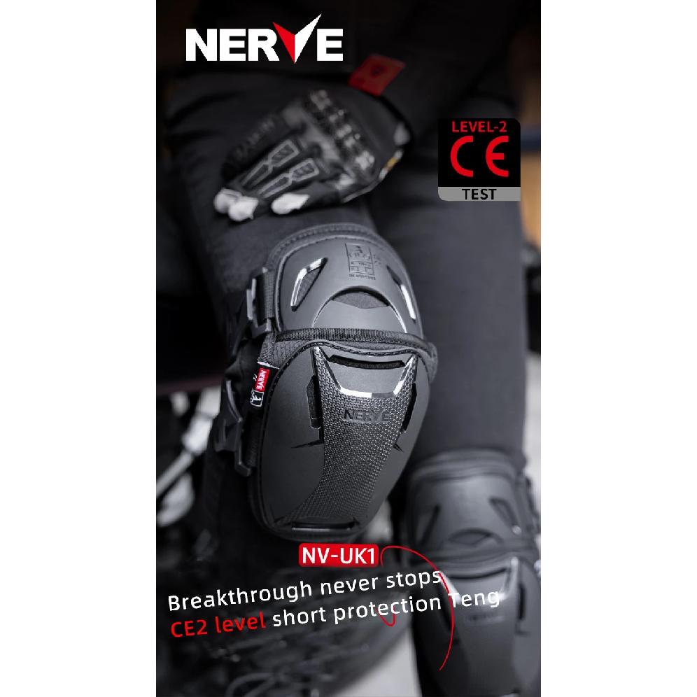 NERVE Motorcycle Knee Pads Motorbike Protective Gear Motocross Joelheira Equipment CE2 Level Anti-fall Sport Guard MTB Knee Pads