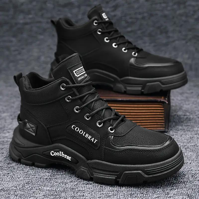Men'S Casual Sports Boots for Outdoor Training, Versatile Short Boots Suitable for Hiking and Tactical Activities.