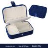 Double Layer Large Capacity Flannel Jewelry Box for Earrings, Necklaces, and Rings