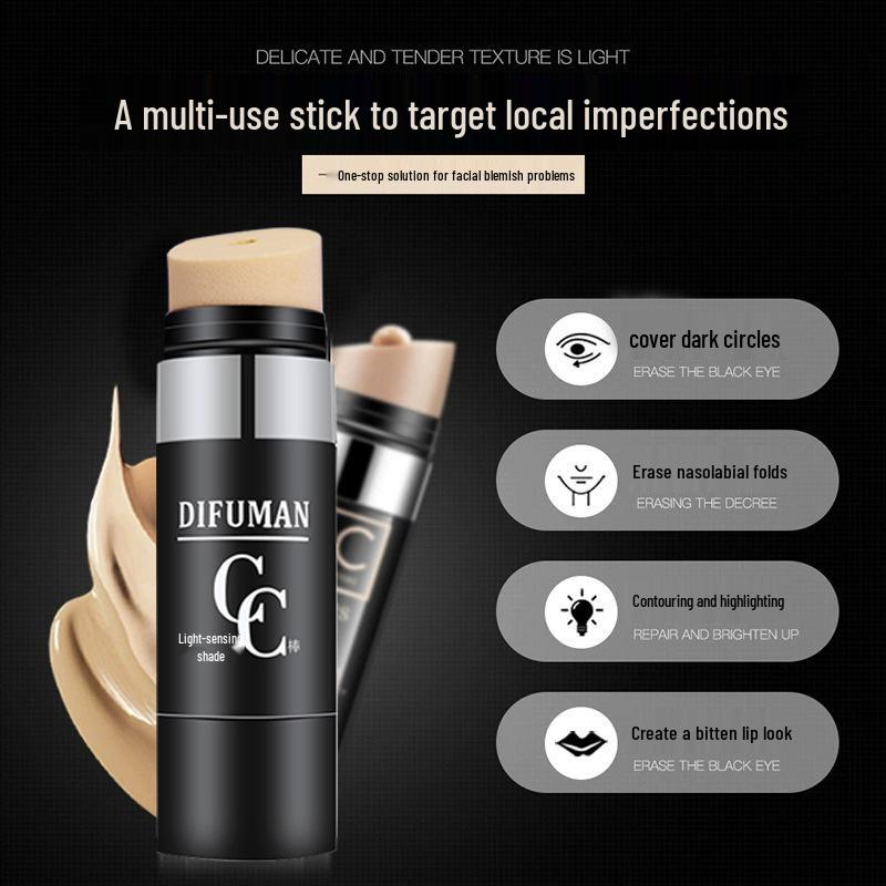 Diforman Luminous CC Stick: Lightweight, Long-Lasting Brightening Concealer & Non-Transfer BB Cream.