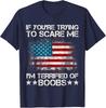 If You're Trying To Scare Me I'm Terrified Of Boobs USA Flag Unisex T-Shirt