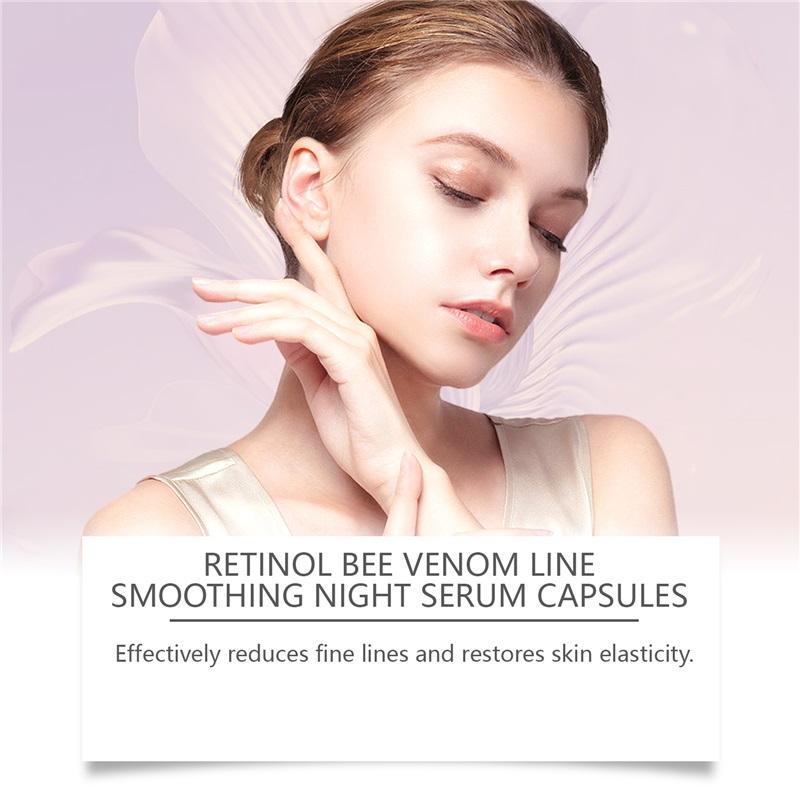 Hoygi Retinol Bijengif Gezichtscapsules Hydrateren Gezichtshuid Zachtjes, Verstrakken en Verbeteren Huidkwaliteit, Hydraterende Capsules