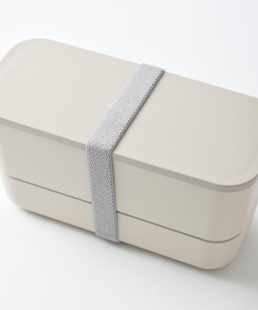 BRUNO Yamanaka Lacquer Bicolor Lunch Bento Dishwasher Microwave No 2-Tier Box, Box, Safe, Safe, Gray, Size, RBHK013-GY