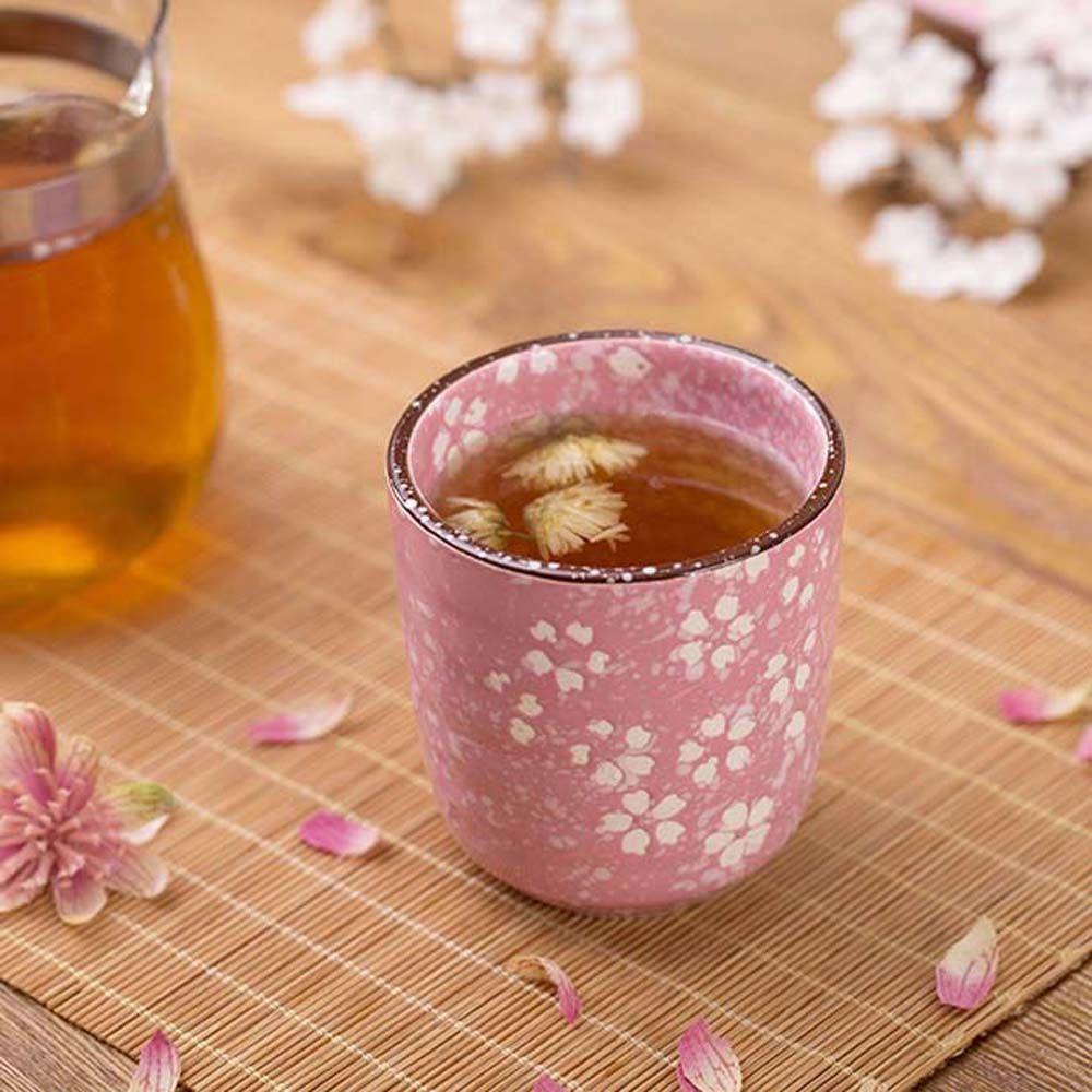 Creative Vintage Cherry Blossoms Teaware Sakura Flower Drinkware Pottery Cup Water Cup Teacup