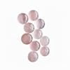 Cabochons Ronds en Quartz Rose, Cabochons en Pierre Précieuse de Quartz Rose Doux, Pierre Rose Polie, Fournitures pour la Fabrication de Bijoux