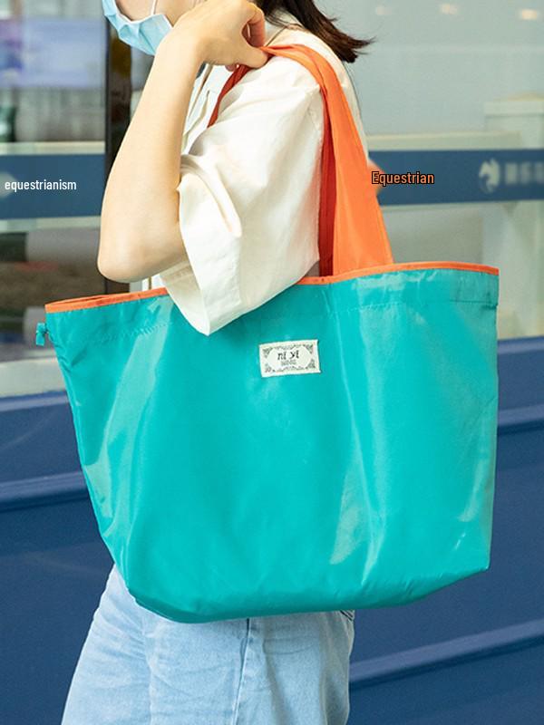 Eco-friendly Foldable Women's Shoulder Tote Bag for Groceries