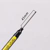 1Pcs 45Mm Extra-Long Nib Oil-Based Marker, Refillable, Black, For Deep Hole Line Marking On Wood, Tile, Construction Site