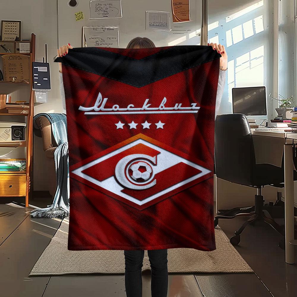 1PC Spartak Moscow Quest Blanket, High quality Comfortable for All Seasons, Home Decor, Warmth and Comfort
