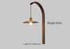 Japanese Retro Copper Wall Lamp Walnut Living Room Background Wall Corridor Study Bedroom Bedside Lamp Lighting