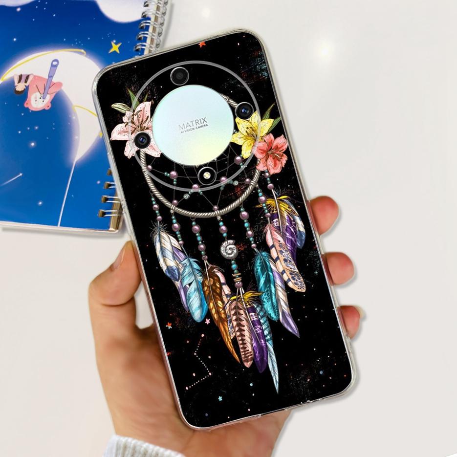 For Honor X9b 5G Case ALI-NX1 Cute Cat Butterfly Painted Cover Soft Silicone Phone Cases For Honor X9b X 9b HonorX9b Soft Fundas