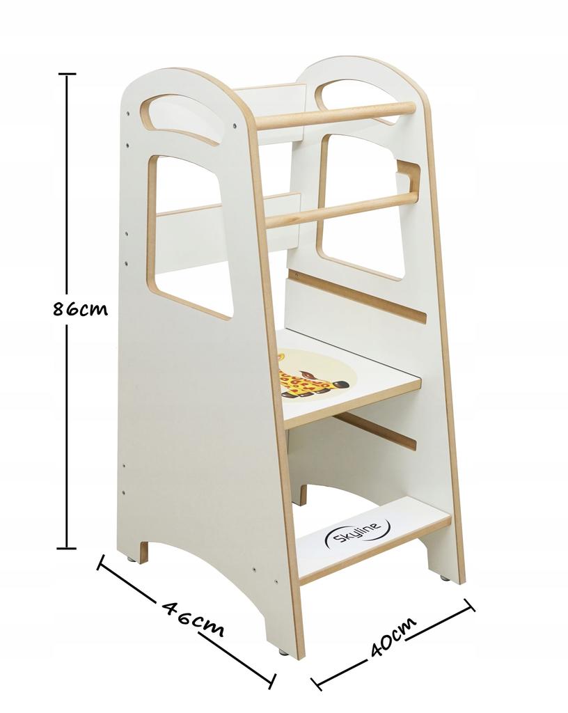 Kitchen Helper For Children Kitchen Helper White Solid Adjustable Polish
