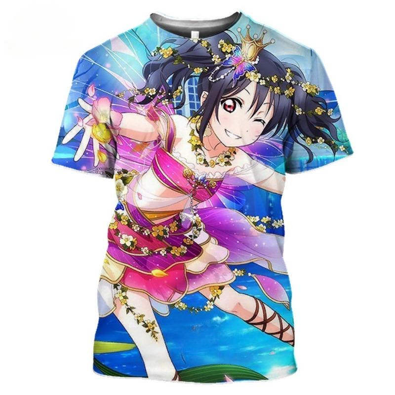 Anime Love Live! T Shirt Women Men's Casual Harajuku Short Sleeve Japanese Streetwear