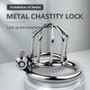 MoDi Men's Metal Chastity Lock Bound To Prevent Cheating Penis Cage Wear It Outside Cock Cage Chastity Device for Men Adult Supplies