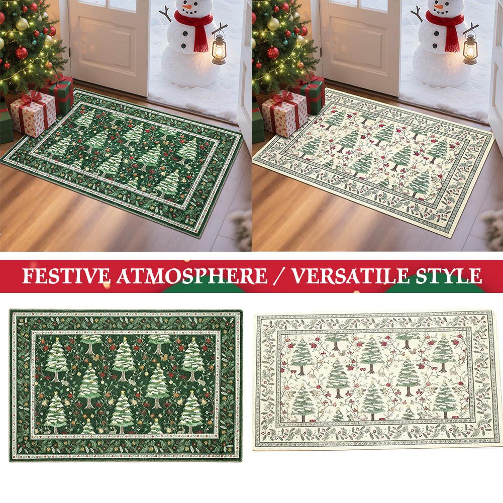 Christmas Festival Decoration Entrance Door Corridor Carpet Non-Slip And Stain-Resistant Mat Home Decoration
