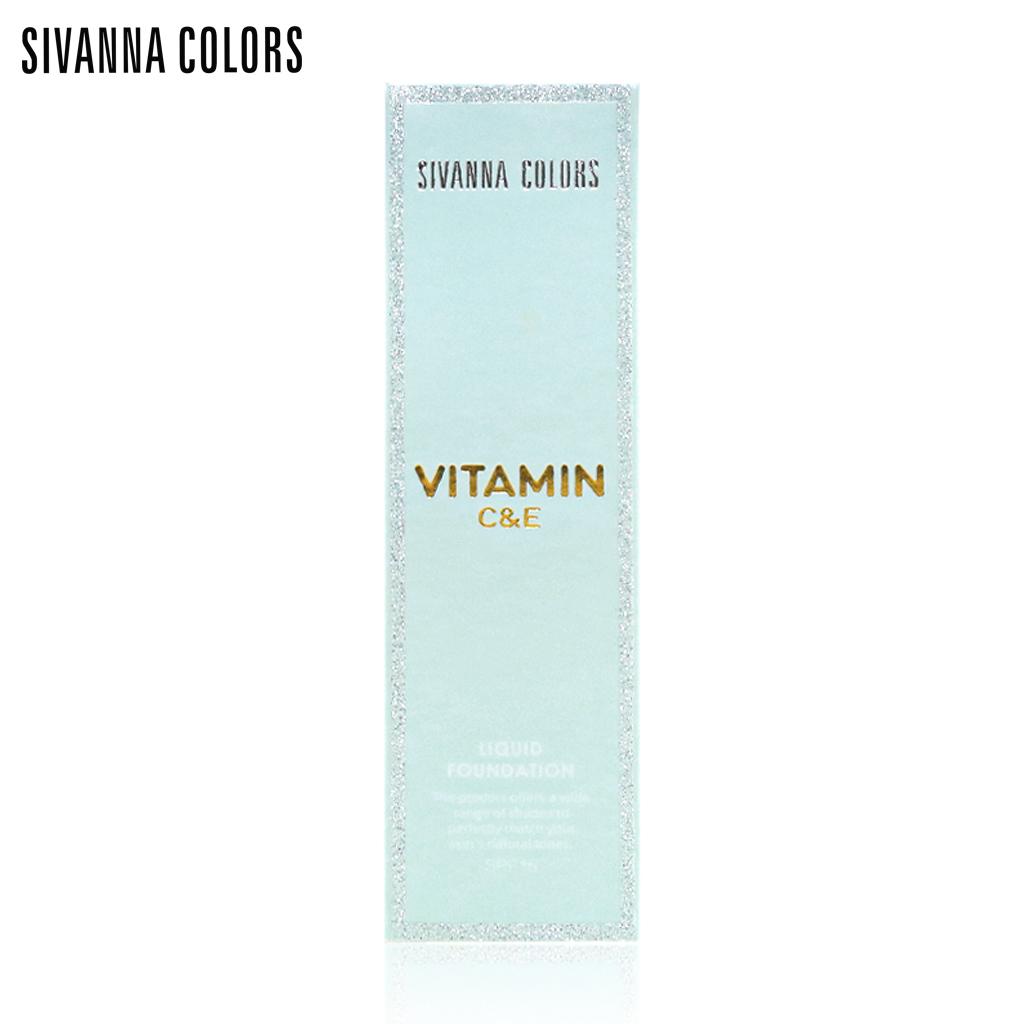 Sivanna Colors Podkład w płynie Witamina C&E nr 01 - 02 30 g. HF165 - Tajski makijaż kosmetyczny