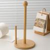 Бамбуковий тримач для паперових рушників Рустикальний настільний органайзер для паперових рушників Диспенсер для рулонів для кухонної стільниці Ванної кімнати Обіднього столу