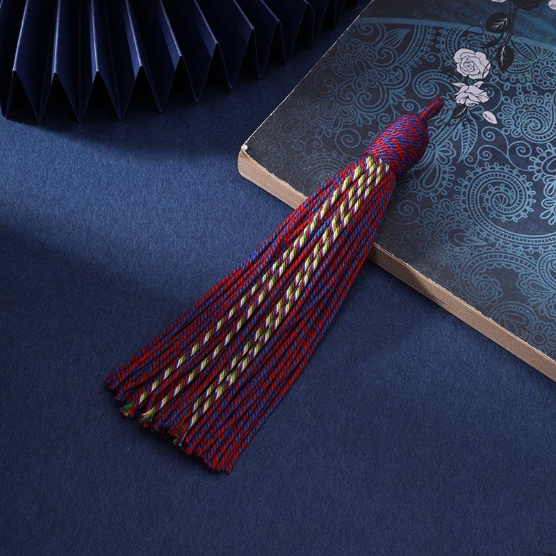 Tibetan Style Handmade Cotton Thread Tassel Ethnic Craft Clothing Accessories Pendant DIY Traditional Handmade Hanging Ornament