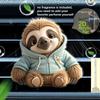 2D Flat Cute Sloth Car Vent Clip Decorative Diffuser (fragrance Not Included) - Christmas Car Ornament