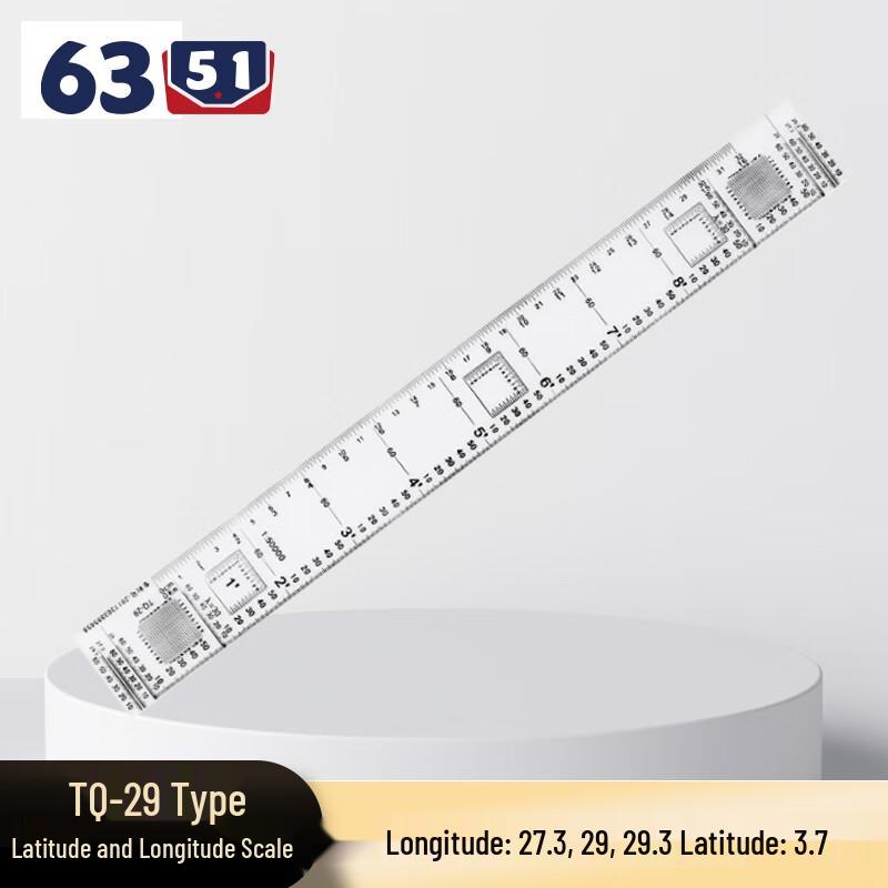 Geographic Latitude & Longitude Map Ruler