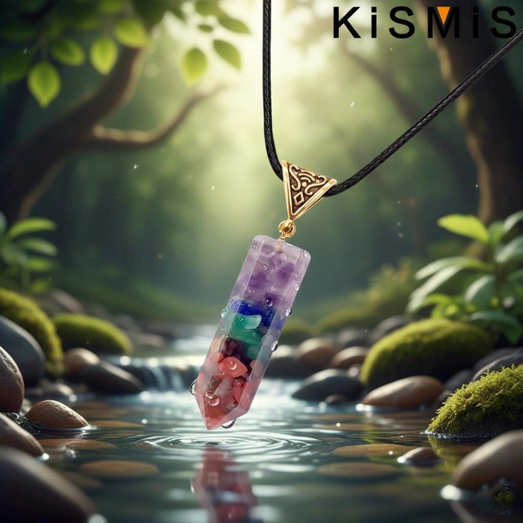 

European American Fashion Colorful Natural Stone Gem Crystal Necklace for Women Wedding Jewelry