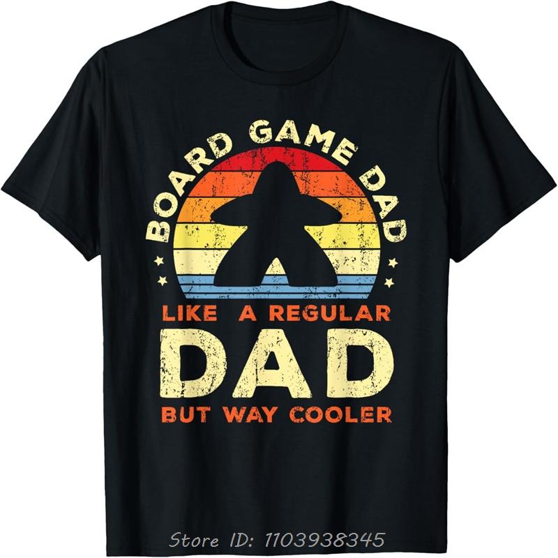 Mens Board Game Dad Board Gamer Father Board Games T-Shirt cotton Tshirt Oversized Tees Unisex topsunisex Clothing Streetwear