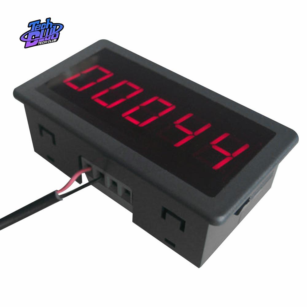 RS5135 DC 12-24V Red 5 Digit 0.56" LED Panel Counter Meter Up Plus Totalizer 0-99999 Measuring Tool 1